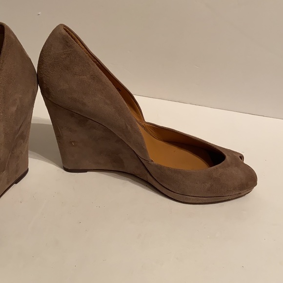 MICHAEL KORS PERO Taupe Suede Heels size 8 - Picture 2 of 9